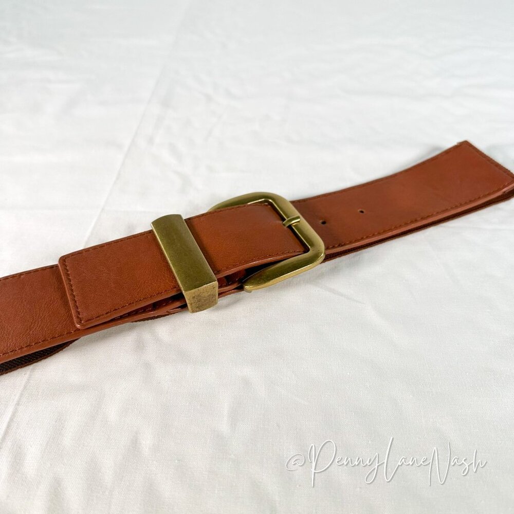 Forever 21 Faux Leather Stretchy Classic Belt - Picture 3 of 4